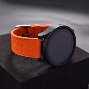 Juelong Texture FKM cinturino orologio in gomma sgancio rapido cinturino in gomma FKM 20mm 22mm - Product Image 5