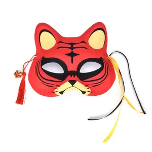 Máscara realista para adultos, cosplay de halloween, plástico, tigre, material para presente, decoração de festa