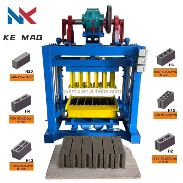 Automatic Hydraulic Press Concrete Block Machine Interlocking Hollow Block Maker High Output Durable Cement Brick Making Machine