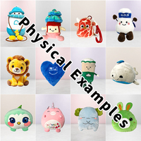 Ensemble de jouets en peluche personnalisés sur le thème de la jungle, singe, éléphant, girafe, collection pour enfants, cadeau et décoration de chambre