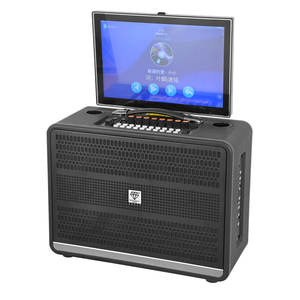 2025 Diamond Factory Pantalla táctil de 14,1 pulgadas Sistema inteligente <span class=keywords><strong>Android</strong></span> 13 Altavoz KTV Altavoz de madera de 40W Audio portátil - Product Image 5