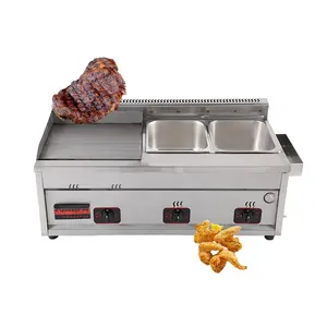 Big Sale Gas Cookers Integrated Exquisite Gas Griddle Boiler Fryer 3 In 1