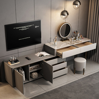 Le meuble de rangement pour le maquillage et le meuble TV sont intégrés, la commode Xury est la préférée des filles, les hommes veulent payer la meilleure commode