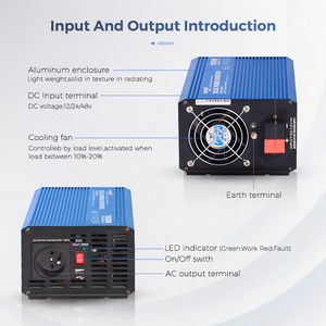 Điện DC 12V 24V 48V để AC 110V 220V 230V 240V 1000W 2000W 3000W outhome năng lượng mặt trời/xe/thiết bị tắt lưới tinh khiết sin biến tần - Product Image 5