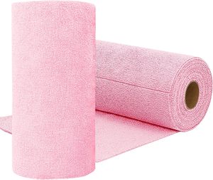 Rotolo di panni in microfibra 25x25cm, salviette in microfibra a strappo, panni lavabili e riutilizzabili, asciugamani in carta. - Product Image 1