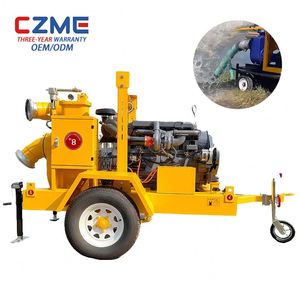 Pompes centrifuges de drainage haute capacité CZME OEM, pompes à eaux usées à moteur diesel pour le drainage d'urgence dans les zones minières - Product Image 1
