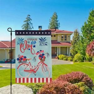 Custom Seasonal Yard <b>Flags</b> 12x18 Inches Welcome Happy Easter Spring Linen Garden <b>Flags</b> - Product Image 5