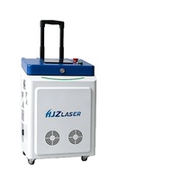Machine de nettoyage au laser à fibre portable 300W, haute précision, non dommageable pour l'acier inoxydable, l'aluminium, le métal, le bois, la pierre