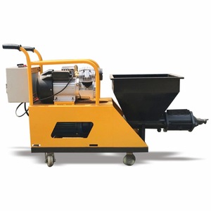 Máquina de Pulverización de Mortero con Tolva de 115L, Sistema Totalmente Hidráulico, Color Amarillo, Garantía de 2 Años, para Revestimiento Ignífugo, Masilla en Polvo, Paredes - Product Image 4