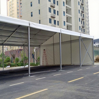 Carpa de Almacenamiento Resistente e Impermeable, Carpa Exterior de Aleación de Aluminio con Diferentes Paredes, Carpa de Almacenamiento Portátil