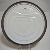Haute qualité 300 #   Couvre-boîtes anti-corrosion en émail blanc chromé de 72,9 mm à ouverture facile pour boîtes de sauce tomate