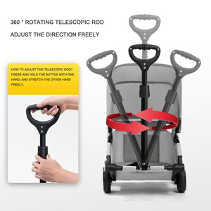 Nouvelle poussette pliable de luxe réglable et lavable <span class=keywords><strong>pour</strong></span> animaux de compagnie (chats et chiens) 2025 – Chariot à 4 roues pliable de haute qualité <span class=keywords><strong>pour</strong></span> la marche et les voyages en extérieur - Product Image 5