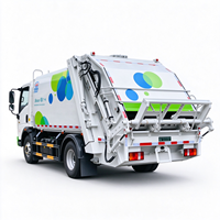 Camion compacteur SINOTRUK HOWO Hanjiang 8CBM 4x2 à chargement arrière hydraulique pour la collecte des déchets et l'assainissement urbain