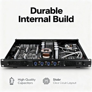 Amplificador de Potencia de 4 Canales PX6400 Avanzado, 3200W RMS a 8Ω, 8500W Pico a 4Ω, 1U para Montaje en Rack, Ideal para Conciertos en Vivo, Salones y Conferencias - Product Image 2