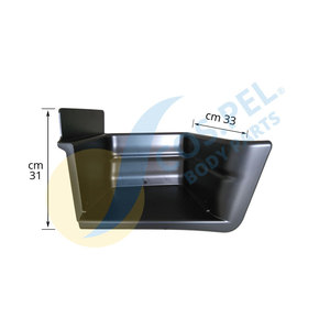 PIE LH (NEGRO (IC575) PP + GF Material Parte del cuerpo del camión para reemplazar/reparar para IVECO EUROCARGO 2008 | 130-180 - Product Image 1