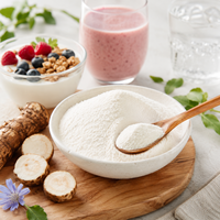 Poudre d'Inuline de Haute Qualité, Fibre Naturelle de Racine de Chicorée, Ingrédient Prébiotique pour Complément Alimentaire, Marque Privée OEM ODM