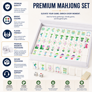 <span class=keywords><strong>Jeu</strong></span> de Mahjong Américain Premium 2026, 160 Tuiles, Acrylique Cristal 4 Couches, Motifs Designer, Taille Professionnelle NMJL, <span class=keywords><strong>Jeu</strong></span> de Table Portable - Product Image 6