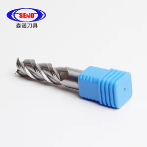 中国原装数控磨削铝端铣刀单槽整体硬质合金立铣刀