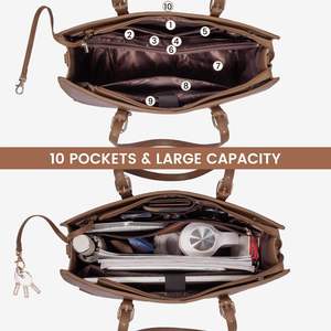 Femmes Crocodile <span class=keywords><strong>ordinateur</strong></span> portable sacs à bandoulière 15.6 grande capacité bureau dame <span class=keywords><strong>ordinateur</strong></span> fourre-tout sacs à main 2 pièces ensemble en PU - Product Image 3