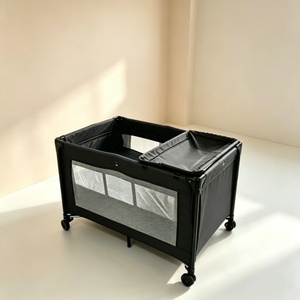 Cuna Plegable de Aleación de Aluminio para Bebés Recién Nacidos, Cama Portátil Multifuncional Anticaídas - Product Image 4