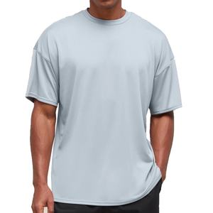 T-shirt pour homme surdimensionné pour les déplacements quotidiens, style simple d'été, pur coton, manches courtes, imprimé, respirant, séchage rapide - Product Image 3