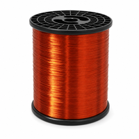 Fil de cuivre émaillé rond massif à prix d'usine en promotion pour bobine de moteur et transformateur, tailles personnalisées AWG SWG