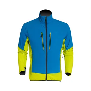 Wholesale Custom Design Waterproof Sport Breathable 4 Way Stretch Men Outdoor Hiking Jackets For Climbing
