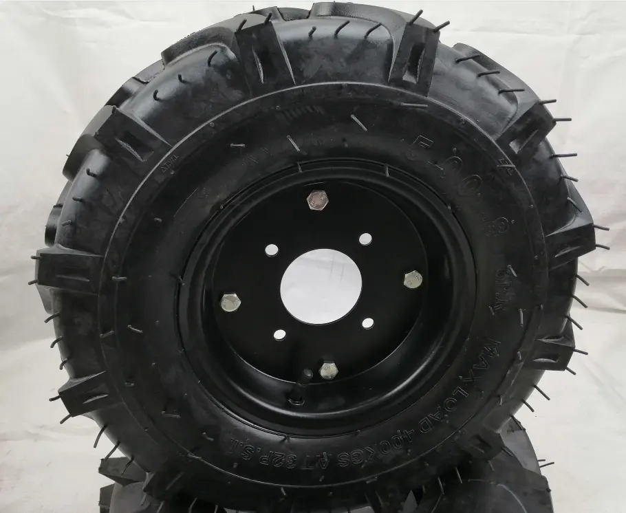 Nhà Máy Giá MINI TILLER Trailer Bánh Xe 5.00-8 Tire Ống Trang Trại Máy Kéo