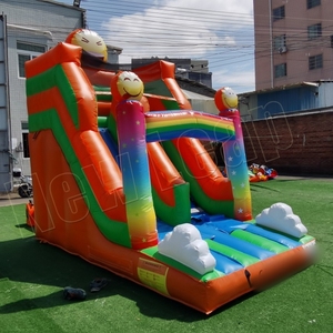 Toboggan gonflable de qualité commerciale Smile 4MX2M toboggan sec de <span class=keywords><strong>maison</strong></span> de rebond d'amusement extérieur pour la <span class=keywords><strong>location</strong></span> de fête - Product Image 3
