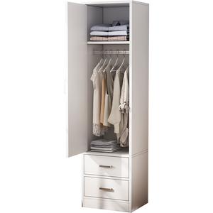 Armadio a Porta <span class=keywords><strong>Singola</strong></span> Autoportante Convertibile dal Design Minimalista Moderno <span class=keywords><strong>Salvaspazio</strong></span> per Camere Piccole e Soggiorno - Product Image 6