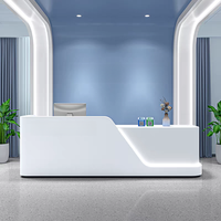 Mostrador de Recepción para Clínica Dental, Mostrador de Caja para Salón de Belleza, Mostrador de Información para Hospital Dental, Estación de Enfermería, Mostrador de Orientación para Pacientes