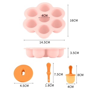 Hot Sales Silicone Infant Complementary Food Ice Cube DIY Ice Cream Mold Ice Cube Tray <strong>Chocolate</strong> Popsicle Mold - Product Image 6