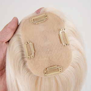 Direct factory glueless <b>wigs</b> human hair Topper for Women <b>Clips</b> European V Lace Virgin Human <b>Wig</b> Factory for Salon Wholesaler - Product Image 6