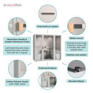 Cabine de studio vocal portable pour la maison, le bureau, <span class=keywords><strong>les</strong></span> chaises Podha, cabine insonorisée, bureaux à domicile pour adultes et <span class=keywords><strong>enfants</strong></span> - Product Image 3