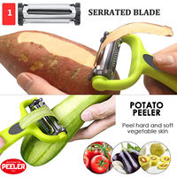 Multifunctionele 3-In-1 Stalen Keukengereedschap Commerciële Aardappel Mango Citrus Gemberdunschiller Fruit Groentemes Klein Betaalbaar