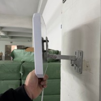 Antenne RFID UHF à polarisation circulaire blanche à gain élevé 6dBi, bande complète FCC ETSI 860-940 MHz, petite taille, portée de lecture 0-6m, pour utilisation en armoire