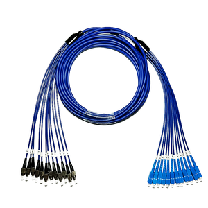 كابل ألياف ضوئية مدرع بموصل نحاسي من مادة PVC، أحادي النمط، 12 نواة، G657A1، بطول 100 متر للاستخدام الخارجي مع موصل - Product Image 1