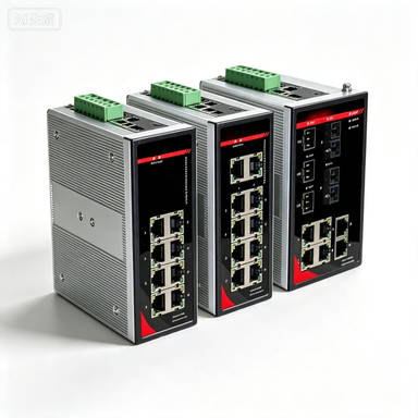 Cloudlink Gigabit Managed Industrial Switch DIN Rail Type 4 PoE Ports +4 Electric Ports Web Management VLAN Supported