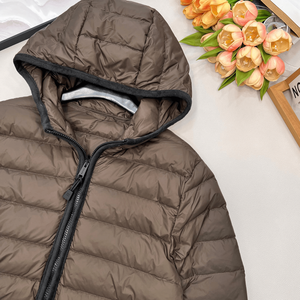 Women's Lightweight <b>Packable</b> Hooded Puffer <b>Jacket</b> Quilted Insulated Full Zip Casual Outerwear for Fall and Winter Travel - Product Image 5
