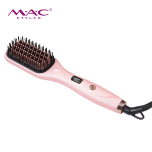 <span class=keywords><strong>Cepillo</strong></span> <span class=keywords><strong>Alisador</strong></span> de Cabello MAC Ion Keratin Protect 480 ° Herramienta de peinado y alisado de un solo paso con pantalla LCD digital y calentamiento cerámico - Product Image 1