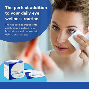 बनावट वाली सतह पूर्व-नम राहत सूखी आंखों की विप हाइपोएलर्जेनिक पलक सफाई वाइप्स - Product Image 3