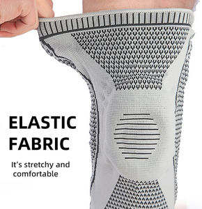 Attelle de soutien du genou en silicone réglable avec compression pour le basketball, la gym et l'entraînement - Product Image 5