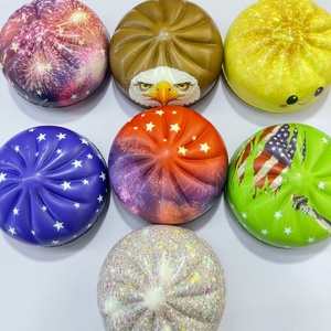 Jouet sensoriel anti-stress en PU à remontée lente, coloré, en forme de Bao Dumpling mystère, boîte surprise pour cadeaux, promotion, fête - Product Image 4