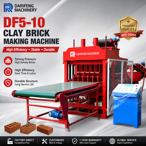 DF5-10 Nuovo Tipo di Macchina per Mattoni in Argilla Rossa ad Alta Produzione, Macchina per Mattoni in Ceneri Volanti, Prezzo Macchina Completamente Automatica per la Produzione di Mattoni - Product Image 1