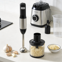 Mixeur Plongeant SKD Double Tension, Pied Détachable, Nettoyage Facile, Lame Durable en ABS et Acier Inoxydable, Pour Smoothies et Soupes à Domicile