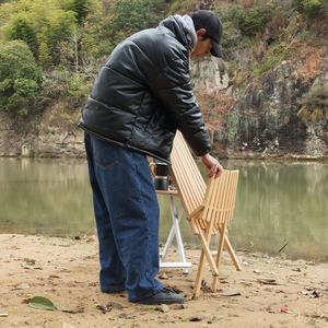 Sillas de <span class=keywords><strong>Playa</strong></span> de Bambú para Exteriores, Plegables y Portátiles, Muebles de Exterior de Diseño Moderno, Nuevo Modelo - Product Image 4