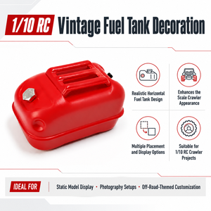 Baril de résine factice, réservoir de carburant simulé, échelle 1/8 1/10 1/14, ornement de carrosserie pour camion RC, crawler, pièces décoratives DIY - Product Image 1