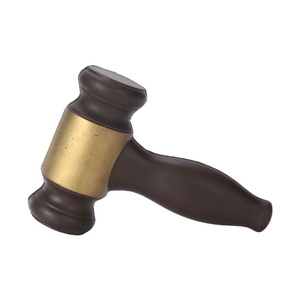Balles anti-stress en forme de marteau en PU avec logo personnalisé, prix de gros abordable, pour cadeaux promotionnels - Product Image 1