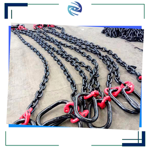 4 chân tùy chỉnh gian lận phần cứng G80 liên kết 45ft 40ft Sling hệ thống container nâng chuỗi với CE chứng nhận - Product Image 5