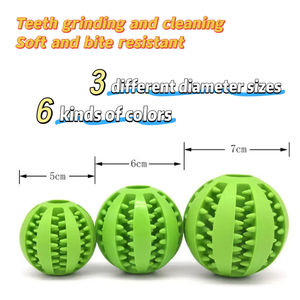 Fabrika doğrudan toptancı diş bakımı diş temizleme dayanıklı doğal kauçuk Pet çiğnemek topu kauçuk köpek oyuncak - Product Image 5